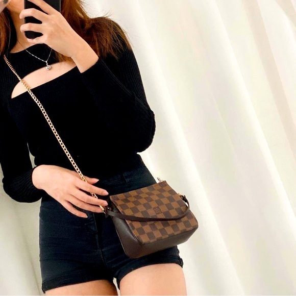 Louis Vuitton Handbags - SOLD Authentic Mini Damier Ebene Trousse Make Up Bag Pochette